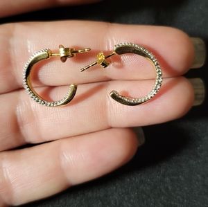 14k gold small hoops